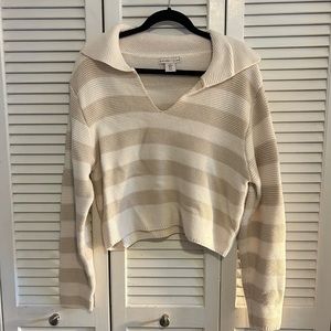 Sincerely Jules Striped Cropped Sweater